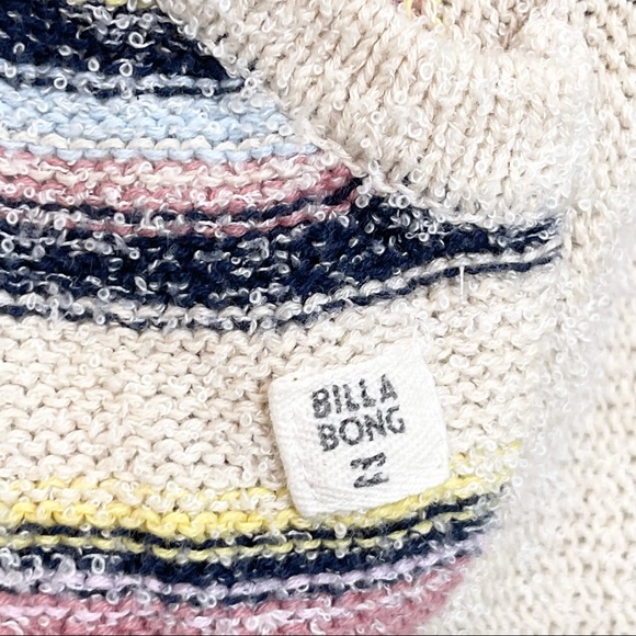 Billabong Baja Hooded Cropped Poncho Sweater size M - Picture 5 of 9